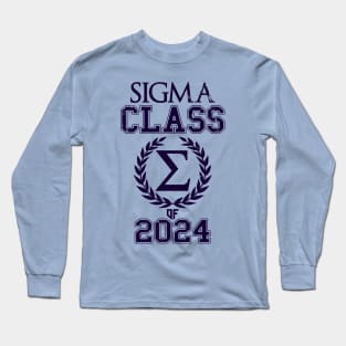 Sigma Class Of 2024 Senior Class Graduation Gift Long Sleeve T-Shirt